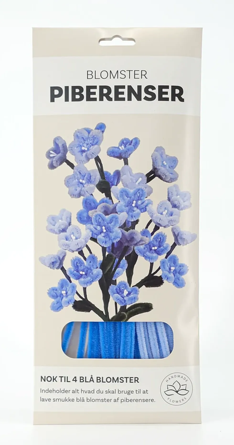 Piberenser blomster blå blomster 4 STK