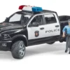 Pickup Bruder Dodge RAM 2500 politi med betjent
