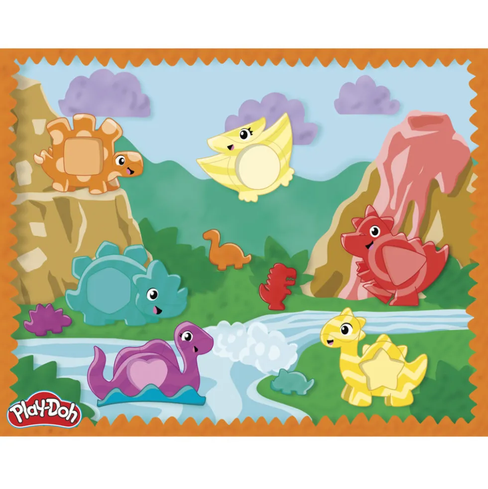 Play-Doh Shapes and Colors Dino