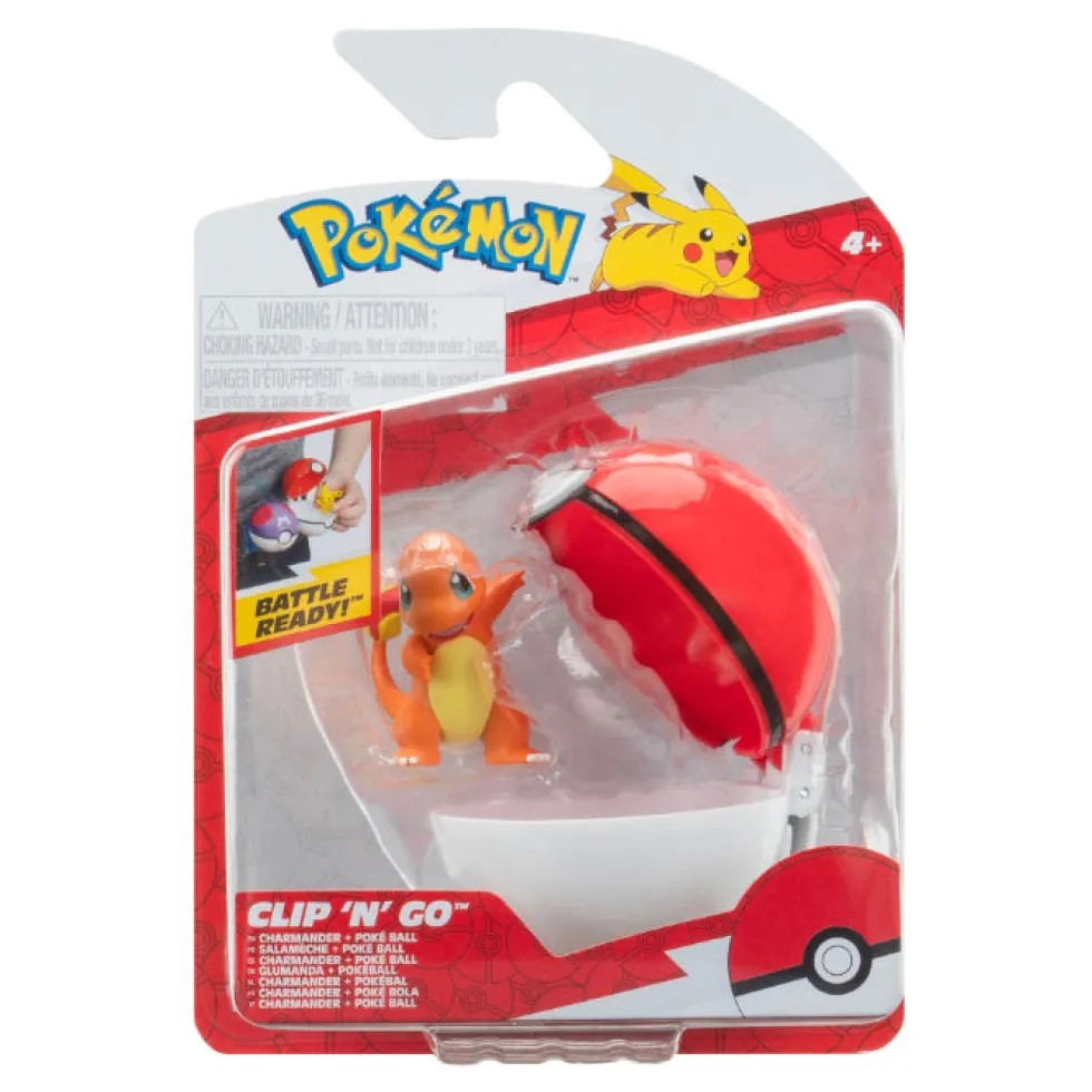 Pokemon clip n go Charmander with poke ball