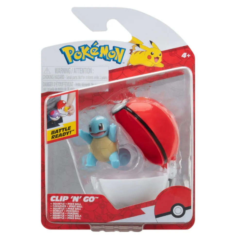 Pokemon clip n go Squirtle with poke ball