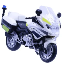 Politimotorcykel med lys og lyd 18 cm