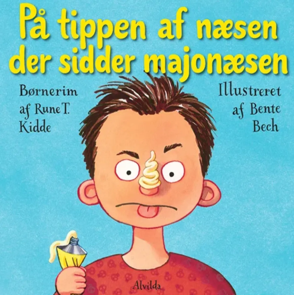 På tippen af næsen, der sidder majonæsen