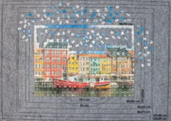 Puslespilstæppe 130x89cm