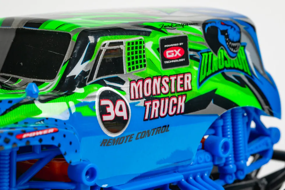 RC Monster Truck 1:20 2,4GHz, blå/grøn