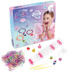 Real UniQ loombands med 1800 stk