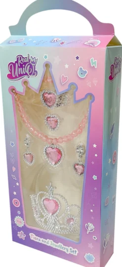 Real UniQ smykkesæt med tiara ass