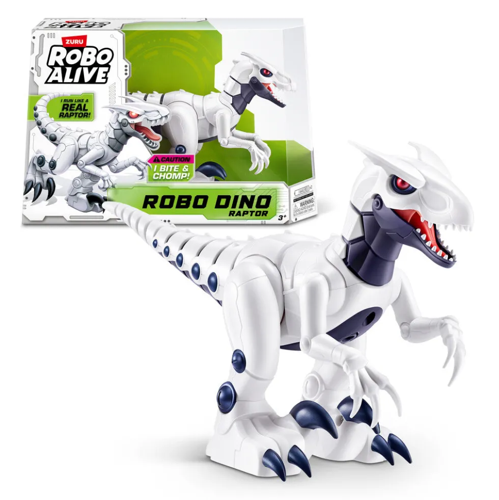 Robo Alive Raptor dino hvid