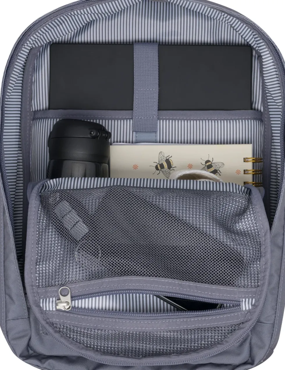 Rygsæk Beckmann city light steel grey 20 liter