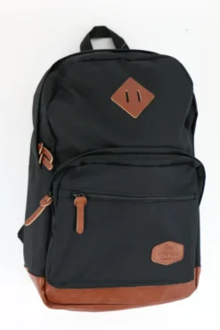 Rygsæk Real Republic m/pc rum sort polyester m/pu bund