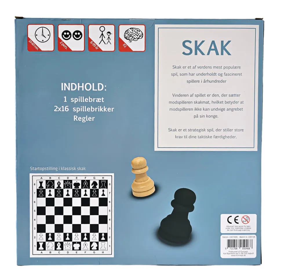 Skakspil i træ
