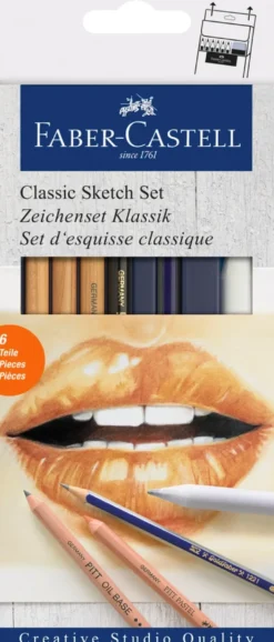 Sketch set gold Faber classic