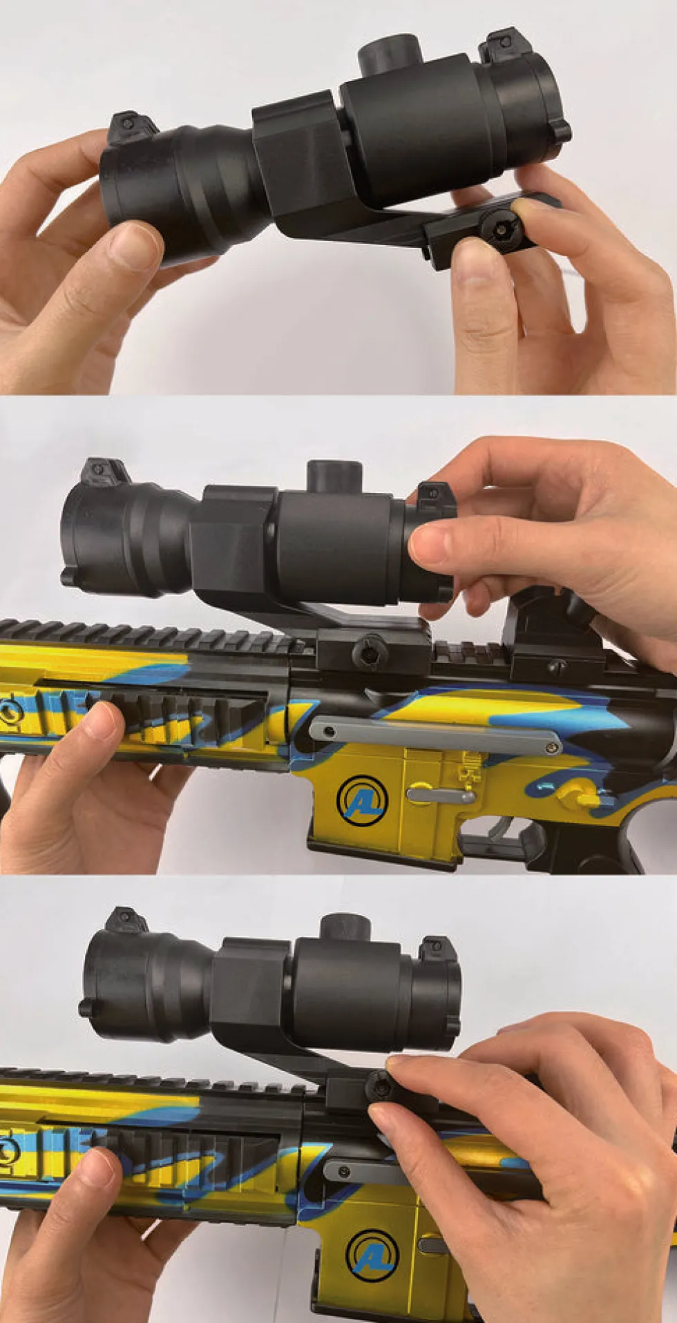 Sniper riffel med kikkert 74 cm