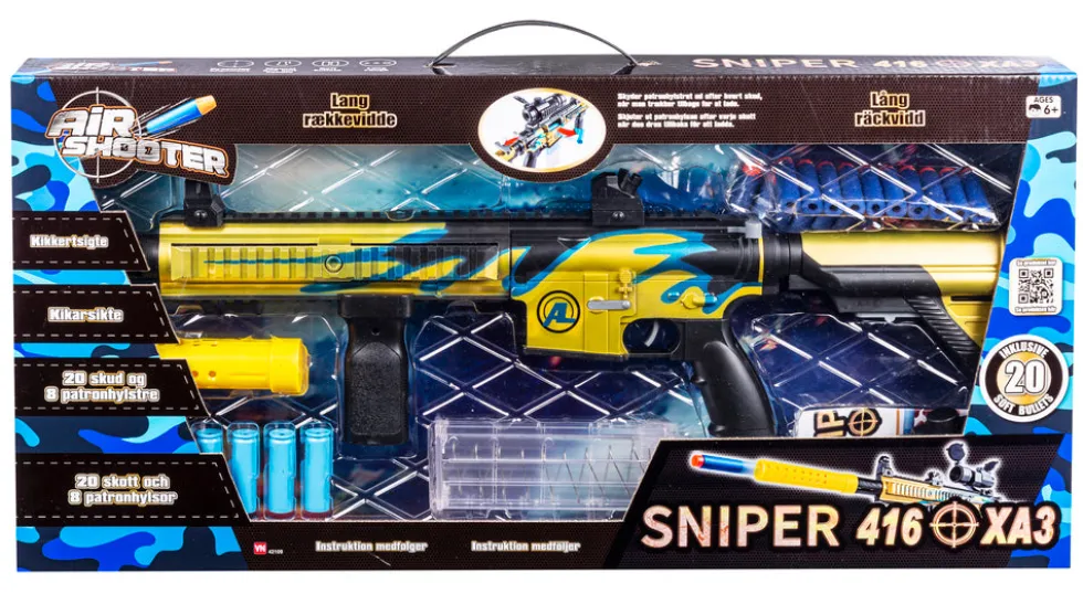 Sniper riffel med kikkert 74 cm