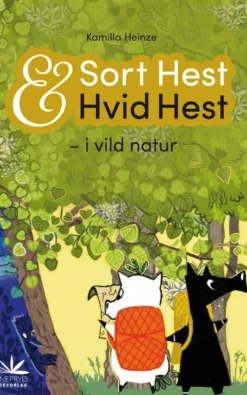 Sort Hest & Hvid Hest i vild natur