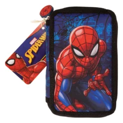 Spiderman penalhus med to rum, inkl. fyld