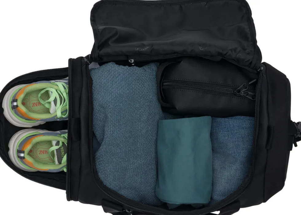 Sportstaske Beckmann Sport Duffelbag Black Coated 25 Liter