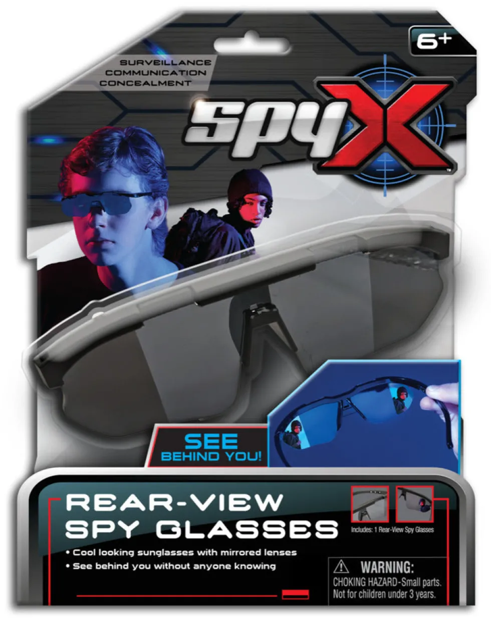 SpyX Solbriller med bagud syn