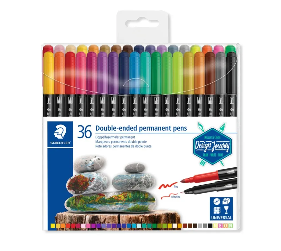 Staedtler duo perm. 36 stk. ass