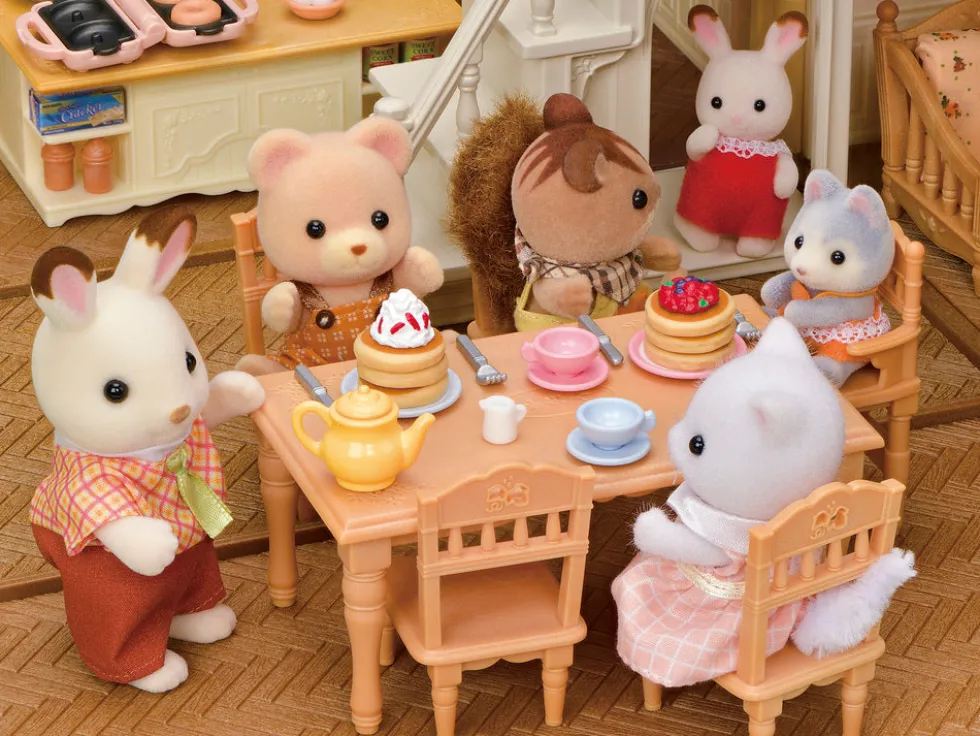 Sylvanian Families Byhus med Lys - med hemmeligt loftsrum