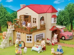 Sylvanian Families Byhus med Lys - med hemmeligt loftsrum