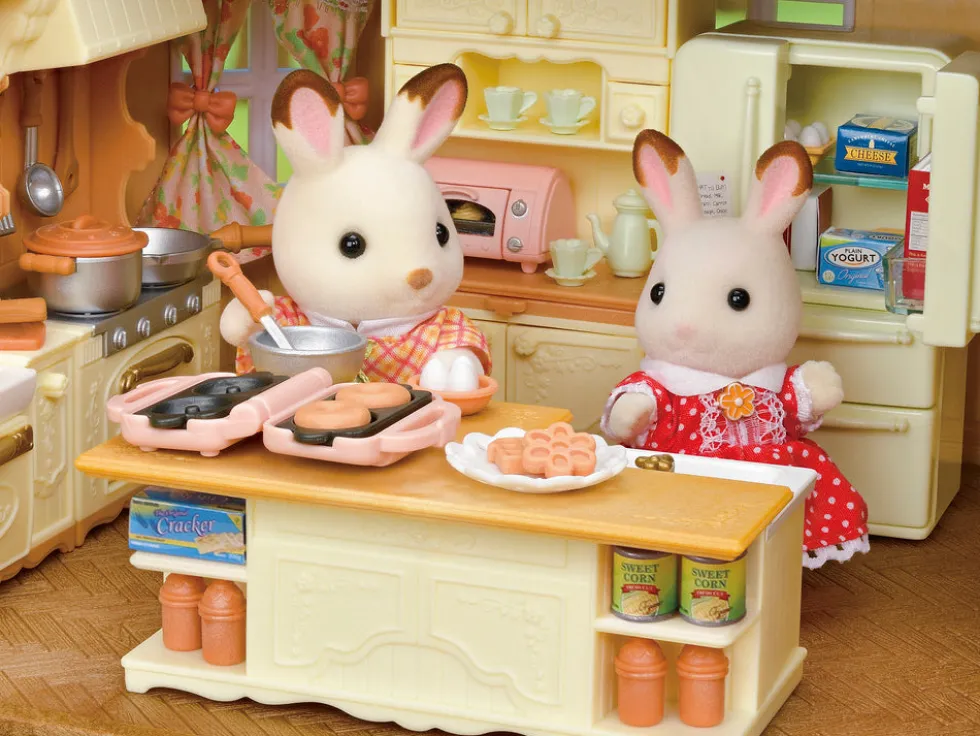 Sylvanian Families Byhus med Lys - med hemmeligt loftsrum