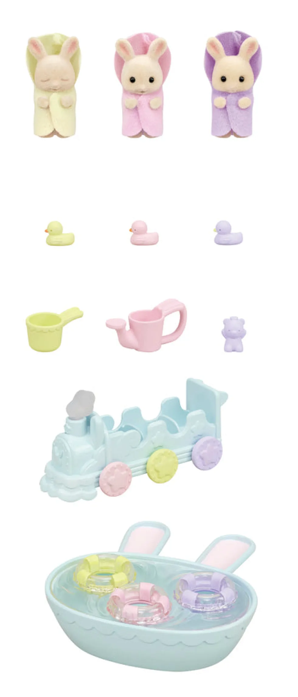Sylvanian Families Trillingernes Badetid's sæt
