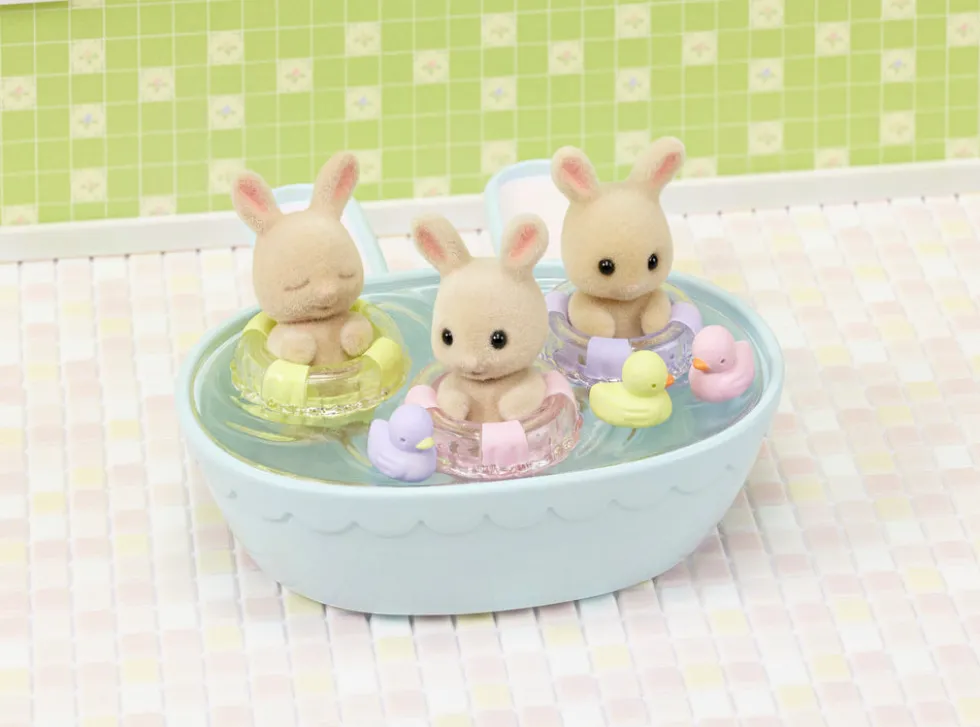Sylvanian Families Trillingernes Badetid's sæt