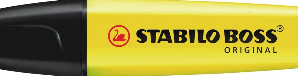 Tekstmarker Stabilo boss gul 24