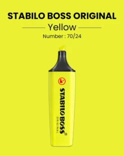 Tekstmarker Stabilo boss gul 24
