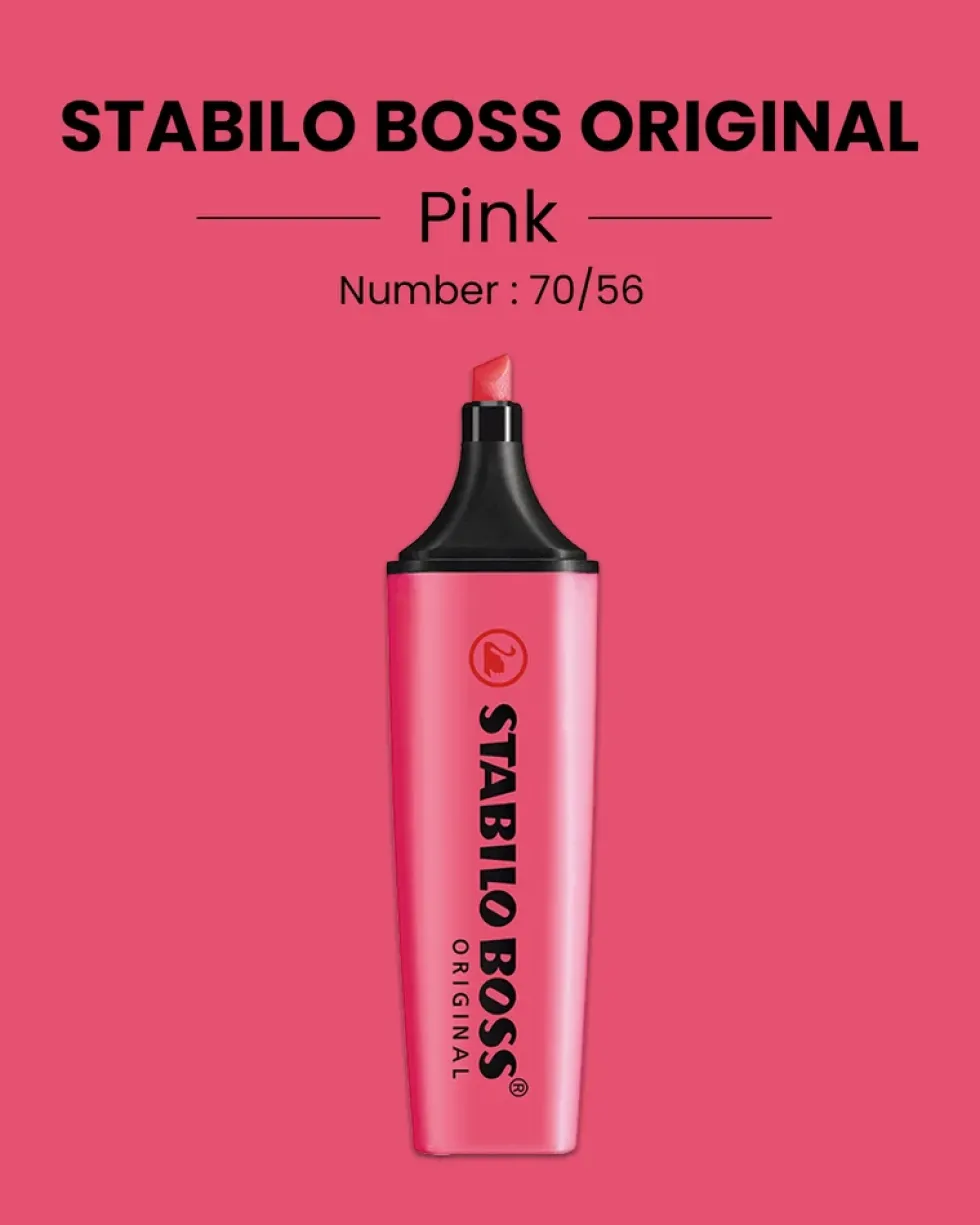Tekstmarker Stabilo boss pink 56