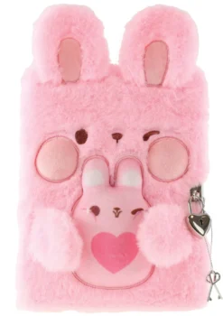 TINKA Dagbog Plys Kanin Rosa