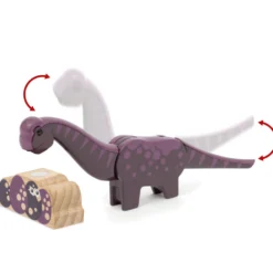 Togbanesæt med dinosaurer