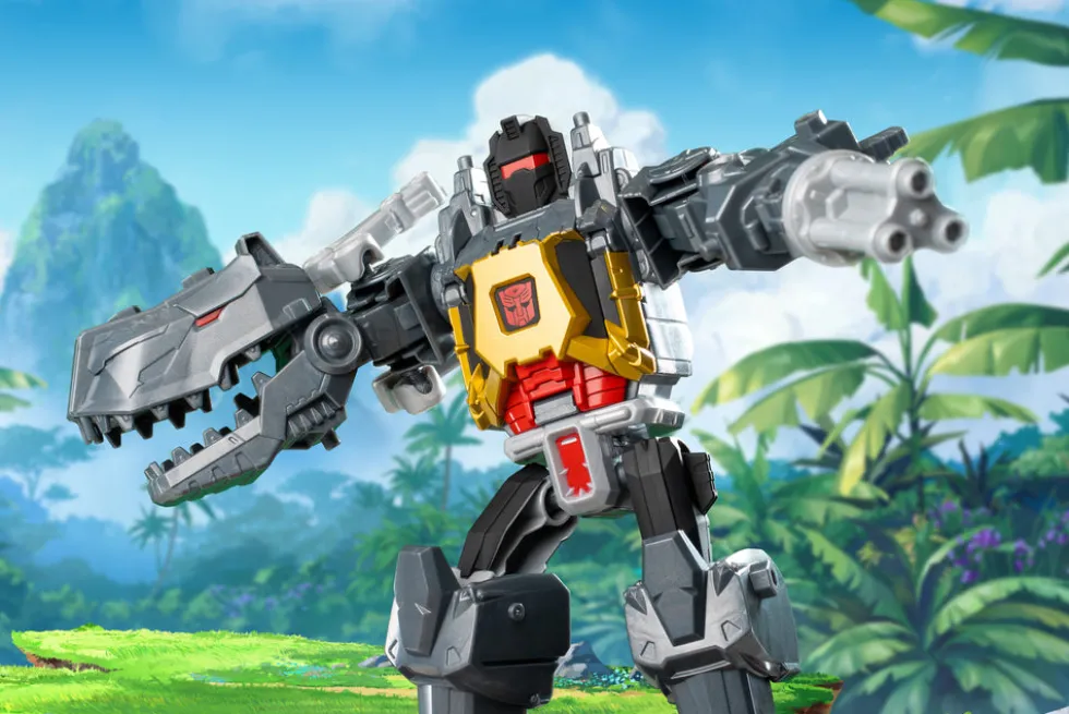 Transformers Cyberworld - Chomp & Battle Grimlock actionfigur