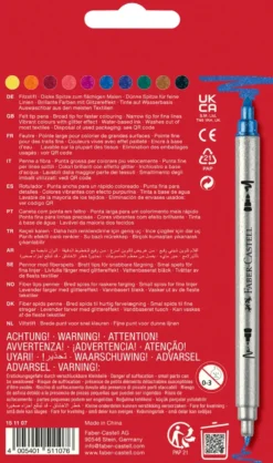 Tusser Faber Castell Dobbelt Tyk/Tynd Glitter 10 Ass