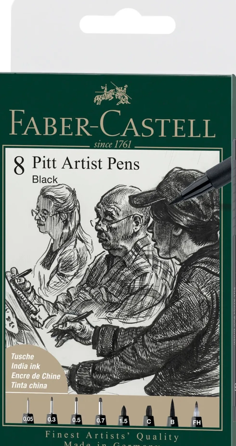 Tusser Pitt Artist Pen Sort 8 Ass