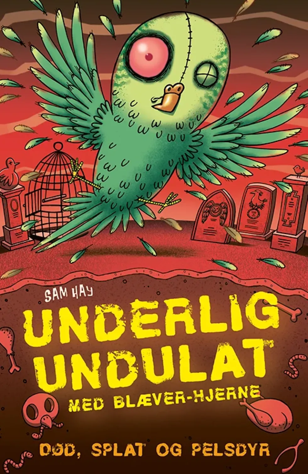 Underlig undulat med blæver-hjerne