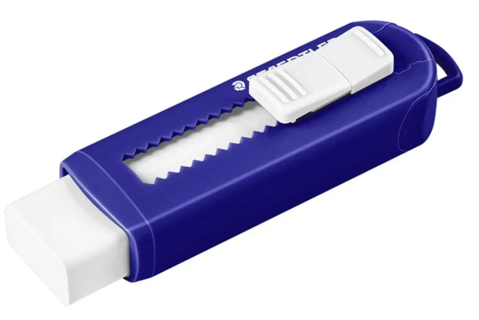 Viskelæder Staedtler med skydefunktion