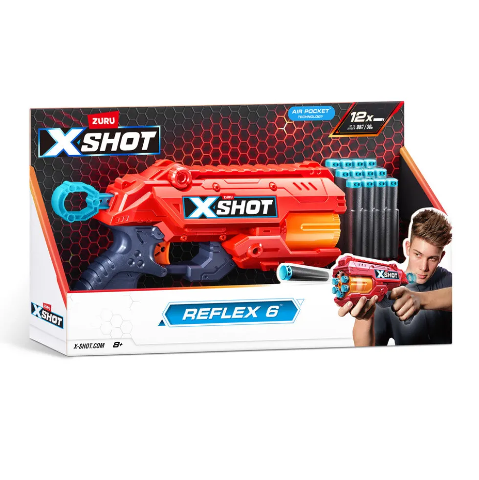 Xshot excel reflex 6 blaster med 12 darts