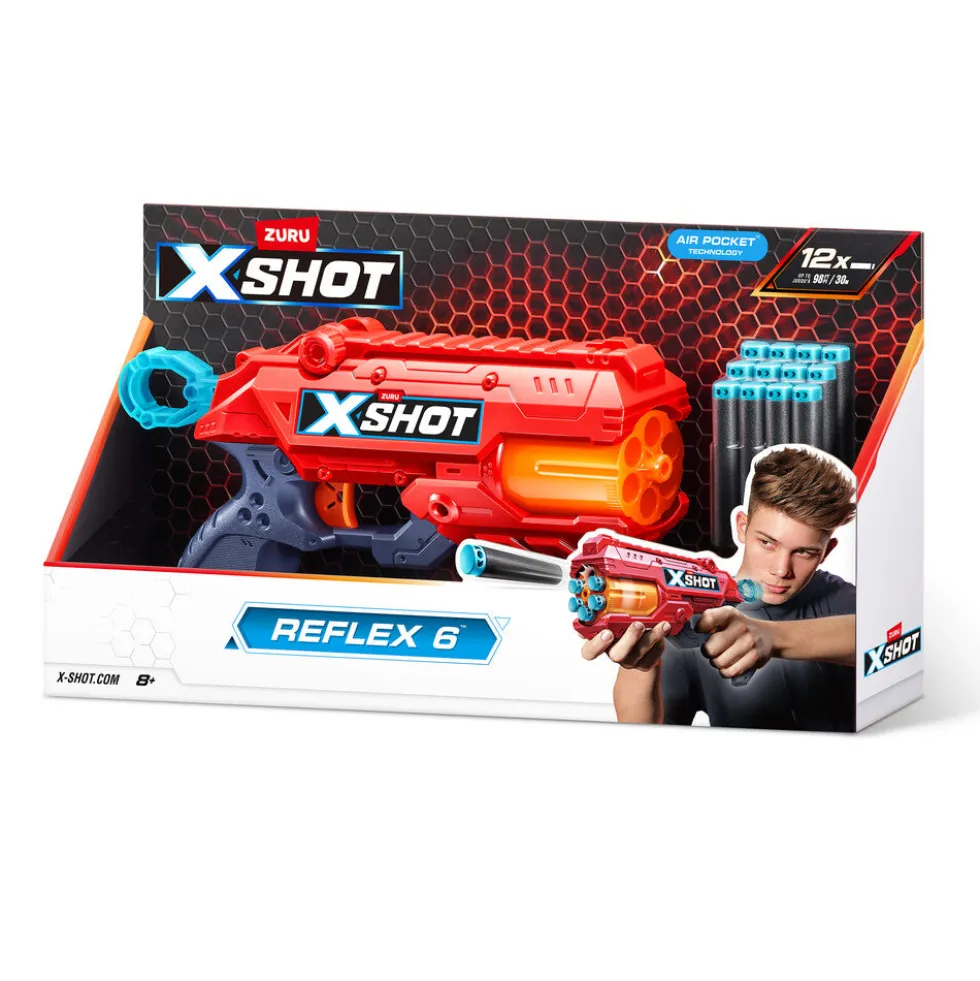 Xshot excel reflex 6 blaster med 12 darts